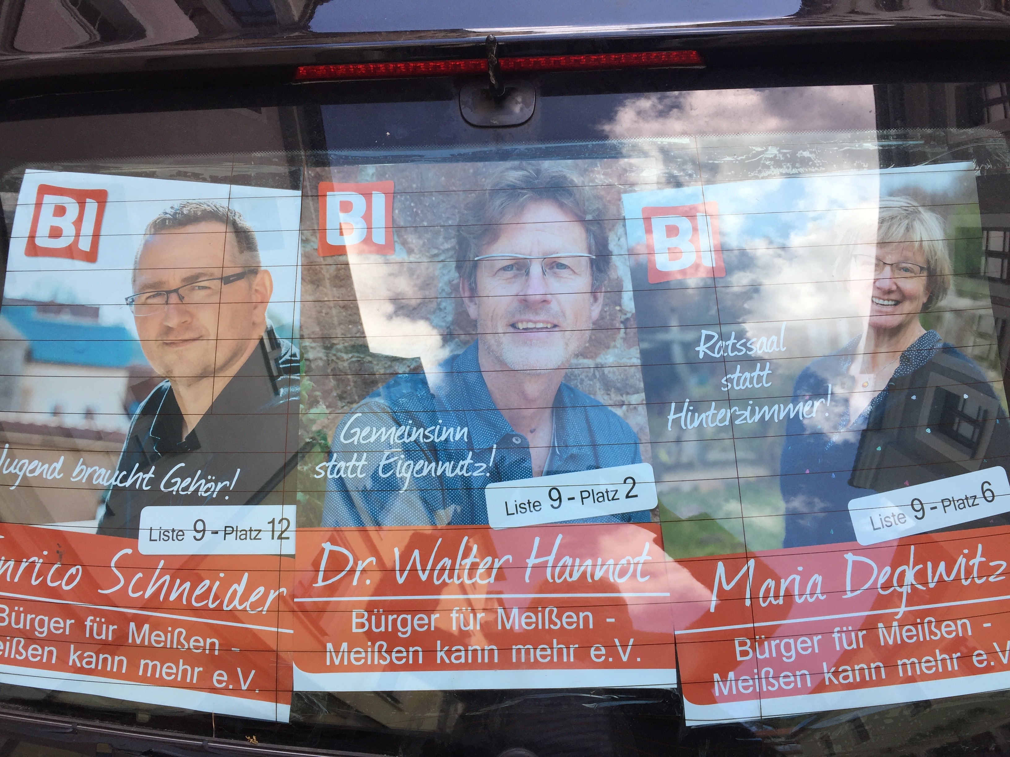 So sehen drei von uns aus.