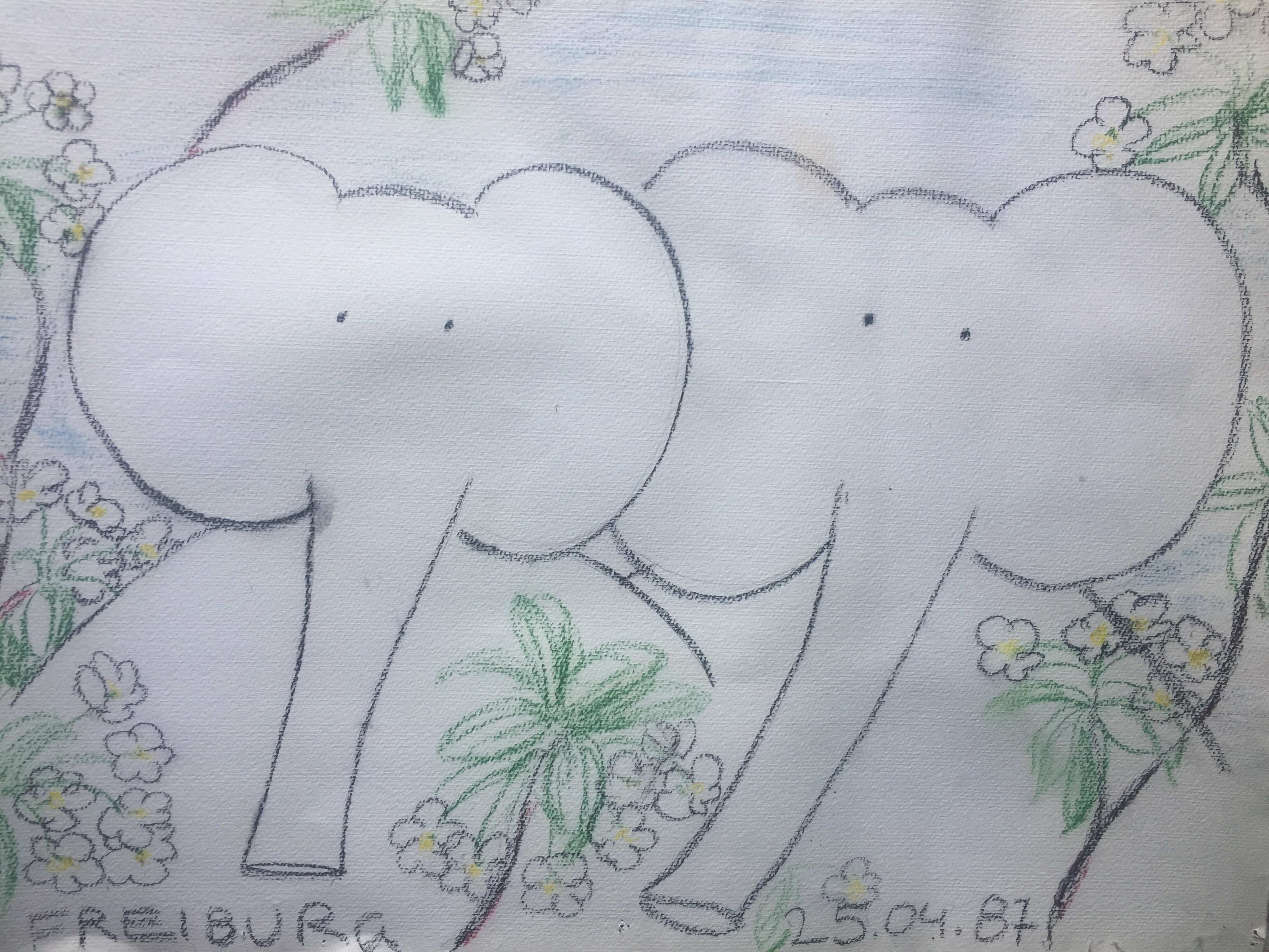 Kohlezeichnung Veronika Fischer